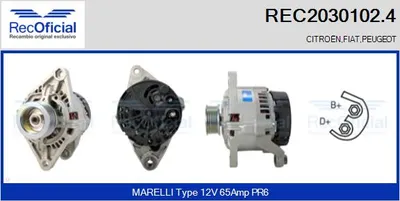 Alternador Fiat PUNTO · Fiat BRAVA · Fiat BRAVO I