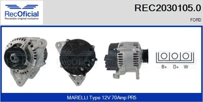 Alternador Ford MONDEO I · Ford MONDEO I Turnier · Ford ESCORT V