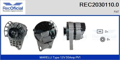 Alternador Fiat CINQUECENTO · Fiat PANDA · Fiat SEICENTO / 600