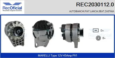Alternador Fiat 127 · Zastava YUGO · Seat 133