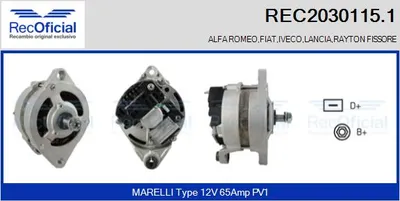 Alternador Fiat 131 · Fiat 131 Familiare/Panorama · Fiat CROMA