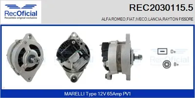 Alternador Fiat 131 · Fiat 131 Familiare/Panorama · Fiat CROMA