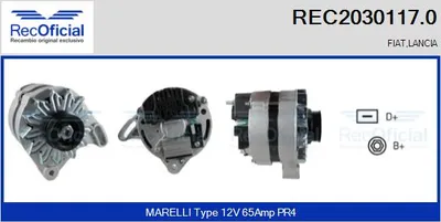 Alternador Fiat CINQUECENTO · Fiat 126 · Fiat PANDA