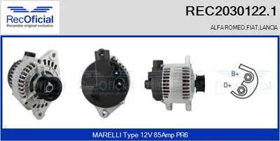 Alternador Lancia KAPPA · Lancia DEDRA · Lancia DELTA II