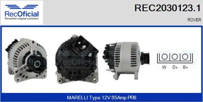 Alternador Rover 200 II Hatchback · Rover 400 II · Rover 400 II Hatchback