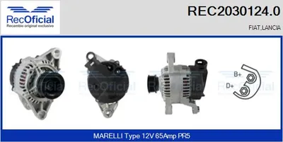 Alternador Lancia DEDRA · Lancia DELTA II · Fiat PUNTO