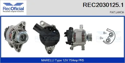 Alternador Lancia DEDRA · Lancia DELTA II · Fiat BRAVA