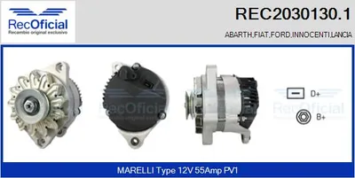 Alternador Fiat REGATA · Fiat REGATA Weekend · Fiat X 1/9