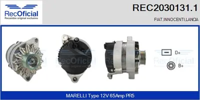 Alternador Fiat RITMO · Lancia DEDRA · Lancia DELTA I