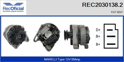 Alternador Seat RONDA · Seat MALAGA · Seat IBIZA I