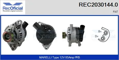 Alternador Fiat PUNTO · Fiat PUNTO Convertible · Fiat PALIO