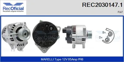 Alternador Fiat BRAVO I · Fiat MAREA · Fiat MAREA Weekend