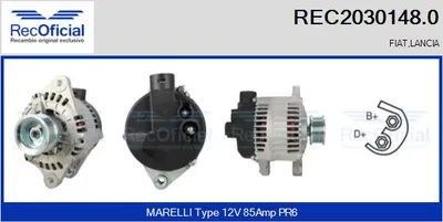 Alternador Lancia DEDRA · Lancia DELTA II · Fiat BARCHETTA