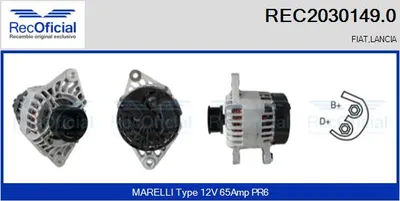 Alternador Fiat BARCHETTA · Fiat BRAVA · Fiat BRAVO I