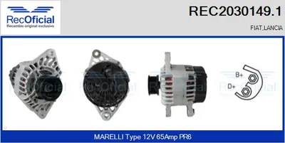 Alternador Fiat BARCHETTA · Fiat BRAVA · Fiat BRAVO I