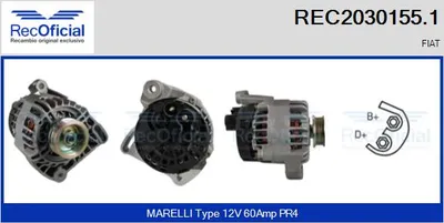 Alternador Fiat PUNTO · Fiat PUNTO Convertible · Fiat BRAVA