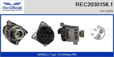 Alternador Fiat PUNTO · Fiat PUNTO Convertible · Fiat BRAVA