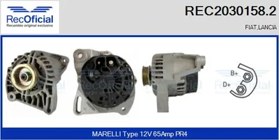 Alternador Fiat PUNTO · Fiat PUNTO Convertible · Fiat BRAVA