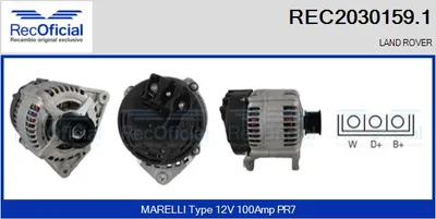 Alternador Land Rover RANGE ROVER II · Land Rover RANGE ROVER I