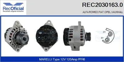 Alternador Fiat STILO · Opel VECTRA C · Opel VECTRA C GTS