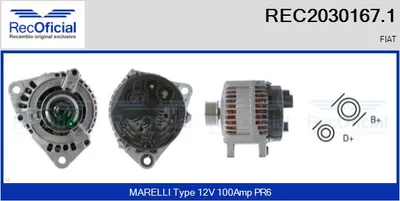 Alternador Fiat BRAVO I · Fiat MAREA · Fiat COUPE