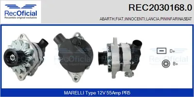 Alternador Fiat REGATA · Fiat REGATA Weekend · Fiat RITMO