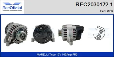 Alternador Fiat PUNTO · Fiat PUNTO Hatchback Van · Fiat STILO