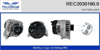 Alternador Fiat BRAVO I · Fiat PALIO Weekend · Lancia Y