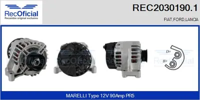 Alternador Fiat BRAVO I · Fiat PALIO Weekend · Lancia Y