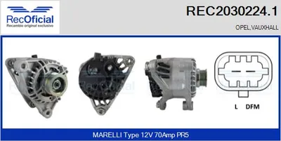 Alternador Opel AGILA