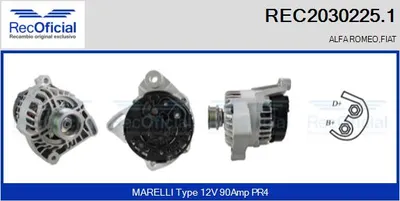 Alternador Fiat DOBLO MPV · Fiat DOBLO Box Body/MPV · Fiat GRANDE PUNTO