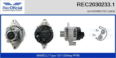 Alternador Alfa Romeo 159 · Alfa Romeo BRERA · Alfa Romeo 159 Sportwagon