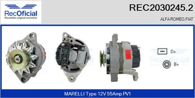 Alternador Fiat 127 · Fiat PANDA · Fiat FIORINO