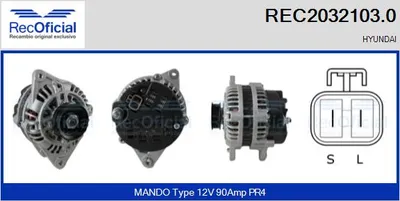 Alternador Hyundai ACCENT I · Hyundai LANTRA II Estate · Hyundai COUPE I
