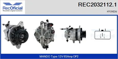 Alternador Hyundai H100 Bus · Hyundai H100 Van