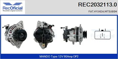 Alternador Fiat DUCATO Van · Mitsubishi GALLOPER · Hyundai GALLOPER II