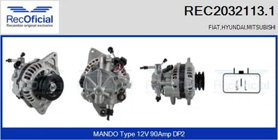 Alternador Fiat DUCATO Van · Mitsubishi GALLOPER · Hyundai GALLOPER II
