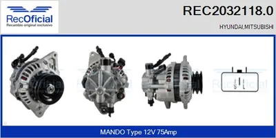 Alternador Mitsubishi GALLOPER · Hyundai GALLOPER II · Hyundai GALLOPER I