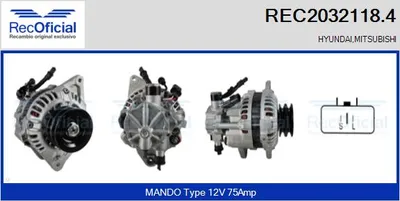 Alternador Mitsubishi GALLOPER · Hyundai GALLOPER II · Hyundai GALLOPER I