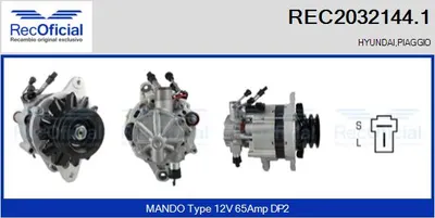 Alternador Hyundai H100 Bus · Hyundai H100 Van · Hyundai GALLOPER II