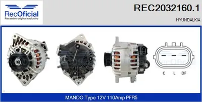 Alternador Kia CEE'D Hatchback · Kia CEE'D SW · Hyundai i30