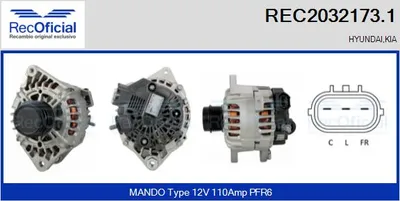 Alternador Hyundai i20 I · Kia VENGA · Hyundai ix20