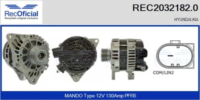 Alternador Hyundai i40 I CW · Kia RIO III · Hyundai i40 I
