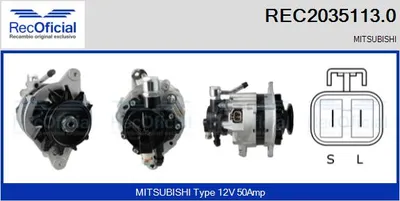 Alternador Mitsubishi PAJERO I · Mitsubishi PAJERO I Canvas Top · Mitsubishi L 300 / DELICA II Platform/Chassis
