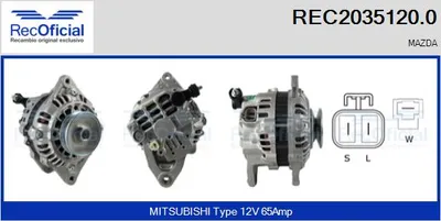 Alternador Mazda 929 III · Mazda 323 III Station Wagon · Mazda 323 F IV