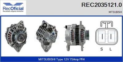 Alternador Mitsubishi SPACE WAGON · Mitsubishi GALANT VII · Mitsubishi GALANT VII Saloon