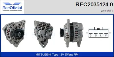 Alternador Mitsubishi CARISMA · Mitsubishi COLT V · Mitsubishi LANCER VI