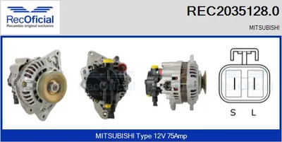 Alternador Mitsubishi PAJERO II · Mitsubishi PAJERO II Canvas Top