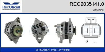 Alternador Mitsubishi L 300 / DELICA II Bus · Mitsubishi L 300 III Bus · Mitsubishi L 300 III Van