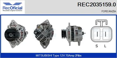 Alternador Mazda B-SERIE · Ford RANGER